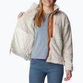 Columbia women's Boundless Discovery Sherpa chalk/carmel brown trekking sweatshirt 7