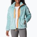 Columbia Boundless Discovery Sherpa women's trekking sweatshirt aqua haze/sunset peach 4