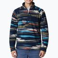 Columbia men's trekking sweatshirt Fast Trek Printed collegiate navy skyscape print