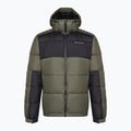 Men's Columbia Pike Lake II Hooded stone green/shark down jacket 7