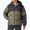 Men's Columbia Pike Lake II Hooded stone green/shark down jacket 4