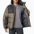 Men's Columbia Pike Lake II Hooded stone green/shark down jacket 5