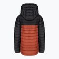 Columbia Powder Lite Hooded children's down jacket warp red/shark 2