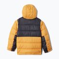 Columbia Pike Lake II Hooded raw honey/shark children's down jacket 2