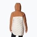 Columbia Mountain Croo II Mid Down women's jacket chalk/camel brown 2