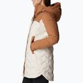Columbia Mountain Croo II Mid Down women's jacket chalk/camel brown 3