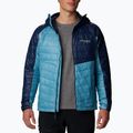 Men's Columbia Platinum Peak Hooded down jacket shasta/collegiate navy 4