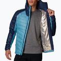 Men's Columbia Platinum Peak Hooded down jacket shasta/collegiate navy 5