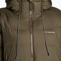 Columbia Pike Lake II Long women's down coat olive green 10