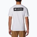 Men's trekking T-shirt Columbia North Cascades white/csc box logo 2