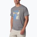 Columbia men's Sun Trek Short city grey heather/simple gorge trekking shirt 2
