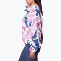 Columbia women's Helvetia Cropped 1/2 cosmos floristic print/eve/salmon rose fleece sweatshirt 3