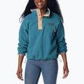 Columbia Helvetia Cropped 1/2 cloudburst/canoe women's fleece sweatshirt 4