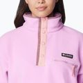 Columbia Helvetia Cropped 1/2 cosmos/salmon rose/fig women's fleece sweatshirt 4