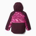 Columbia Mighty Mogul III Print pink ice windblown/ moonvista children's ski jacket 2