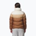 Women's insulated jacket Columbia Puffect II Colorblock camel brown/canoe/chalk 3