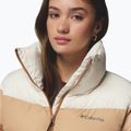 Women's insulated jacket Columbia Puffect II Colorblock camel brown/canoe/chalk 6