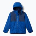 Columbia Rainy Trails II Fleece mountain blue/ collegiate navy slub children's rain jacket