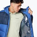 Men's Columbia Pike Lake II Hooded mountain blue/ collegiate navy down jacket 5