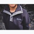 Children's fleece sweatshirt Columbia Halvetia II Half Snap Fleece black/city grey 6