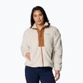 Women's sweatshirt Columbia Boundless Discovery Sherpa Full Zip II chalk/camel brown