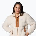 Women's sweatshirt Columbia Boundless Discovery Sherpa Full Zip II chalk/camel brown 5