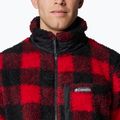 Men's Columbia Winter Pass Printed Fleece mountain red check 6