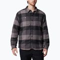 Columbia Windward II men's black multi windowpane check shirt