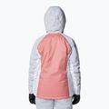 Columbia Snowy Summit Ins pink agave/white/cirrus grey dobby women's ski jacket 2