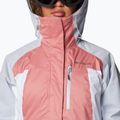 Columbia Snowy Summit Ins pink agave/white/cirrus grey dobby women's ski jacket 5