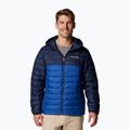 Men's Columbia Powder Lite II Hooded mountain blue/ collegiate navy down jacket