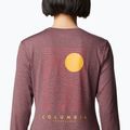 Columbia Sloan Ridge Graphic women's trekking longsleeve moonvista heather/linear drifts 5