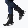 Women's Sorel Whitney II Plus Tall Lace WP black/sea salt snow boots 13