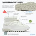 Women's snow boots Columbia Snowtrot Shorty sea salt/fig 6