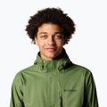 Men's Columbia Pouring Adventure III canteen/ greenscape rain jacket 6