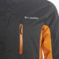 Men's Columbia Pouring Adventure III shark/ sunstone rain jacket 3