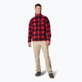 Men's Columbia Steens Mountain Printed fleece sweatshirt mountain red check print 2