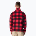 Men's Columbia Steens Mountain Printed fleece sweatshirt mountain red check print 3