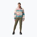 Columbia Helvetia II Printed Cropped Half Snap river blue/rogue walleye women's fleece sweatshirt 2