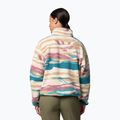 Columbia Helvetia II Printed Cropped Half Snap river blue/rogue walleye women's fleece sweatshirt 3