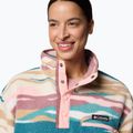 Columbia Helvetia II Printed Cropped Half Snap river blue/rogue walleye women's fleece sweatshirt 5