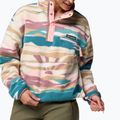 Columbia Helvetia II Printed Cropped Half Snap river blue/rogue walleye women's fleece sweatshirt 6