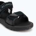 Columbia men's Konos Hiker 2-Strap sandals black/grill 7