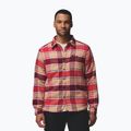 Men's shirt Columbia Windward II rich wine trapper windowpane