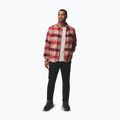 Men's shirt Columbia Windward II rich wine trapper windowpane 2
