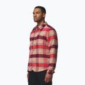 Men's shirt Columbia Windward II rich wine trapper windowpane 4