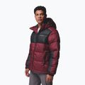 Men's insulated jacket Columbia Pike Lake II Hooded rich wine/black 4