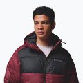 Men's insulated jacket Columbia Pike Lake II Hooded rich wine/black 7