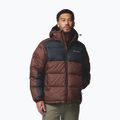 Men's insulated jacket Columbia Pike Lake II Hooded tobacco/black