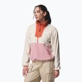 Women's sweatshirt Columbia Sequoia Grove 1/2 Zip Fleece chalk/eraser pink/tuscan